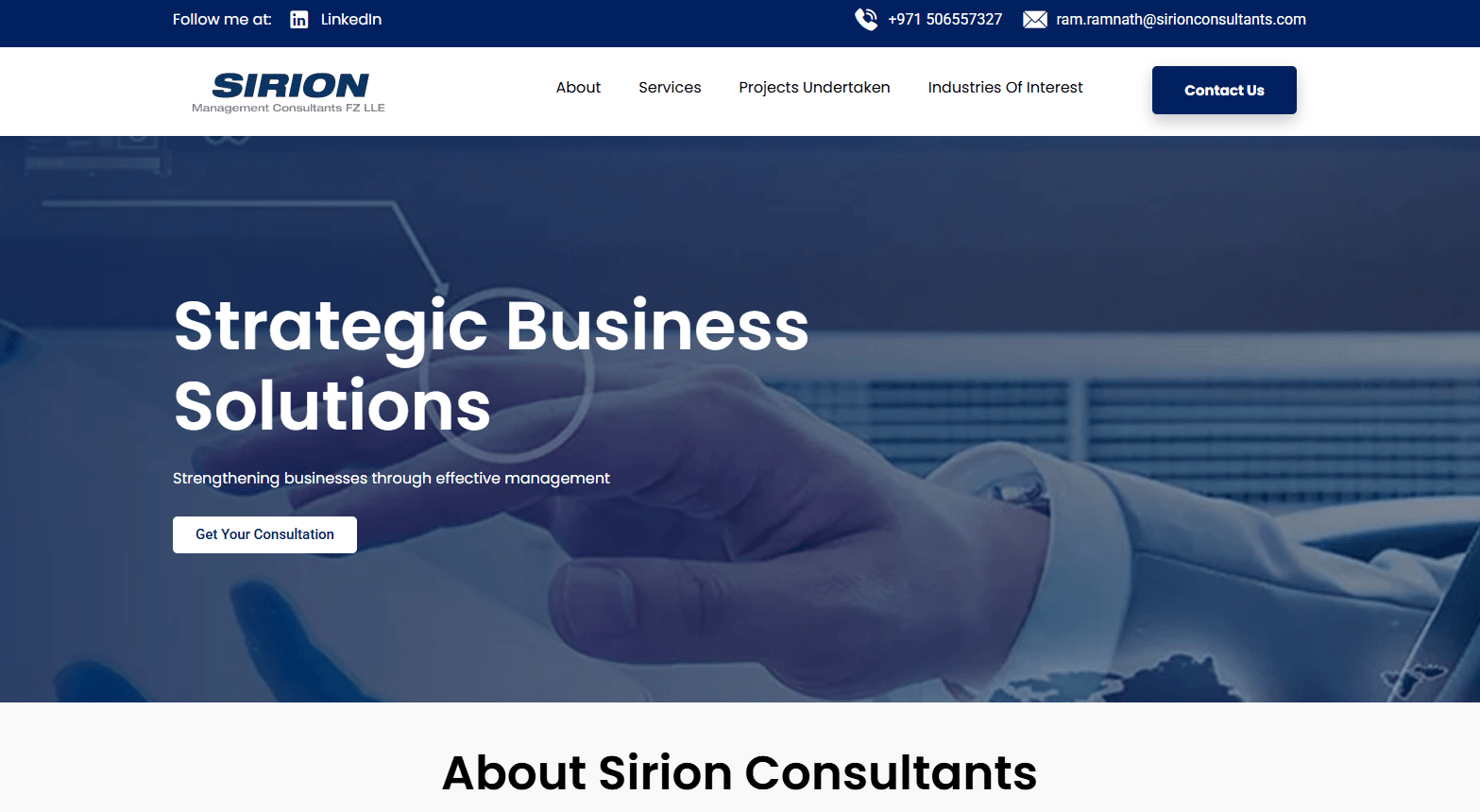 Sirion consultants project thumbnail